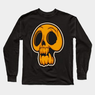 skull yellow Long Sleeve T-Shirt